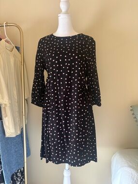 Vera Moda Pink/White Spotted Shift Dress Sz Small